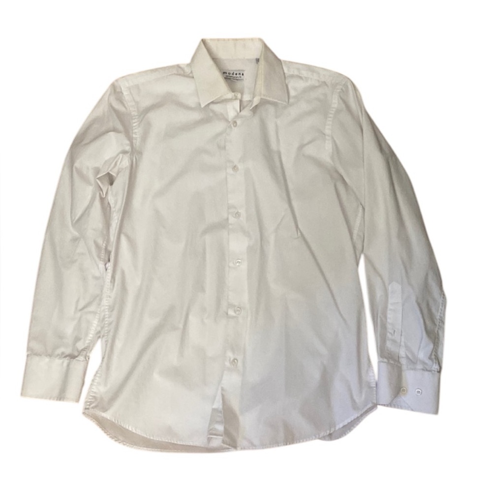 Modena Contemporary Fit Dress Shirt 14.5 32/33 Like New Button Down